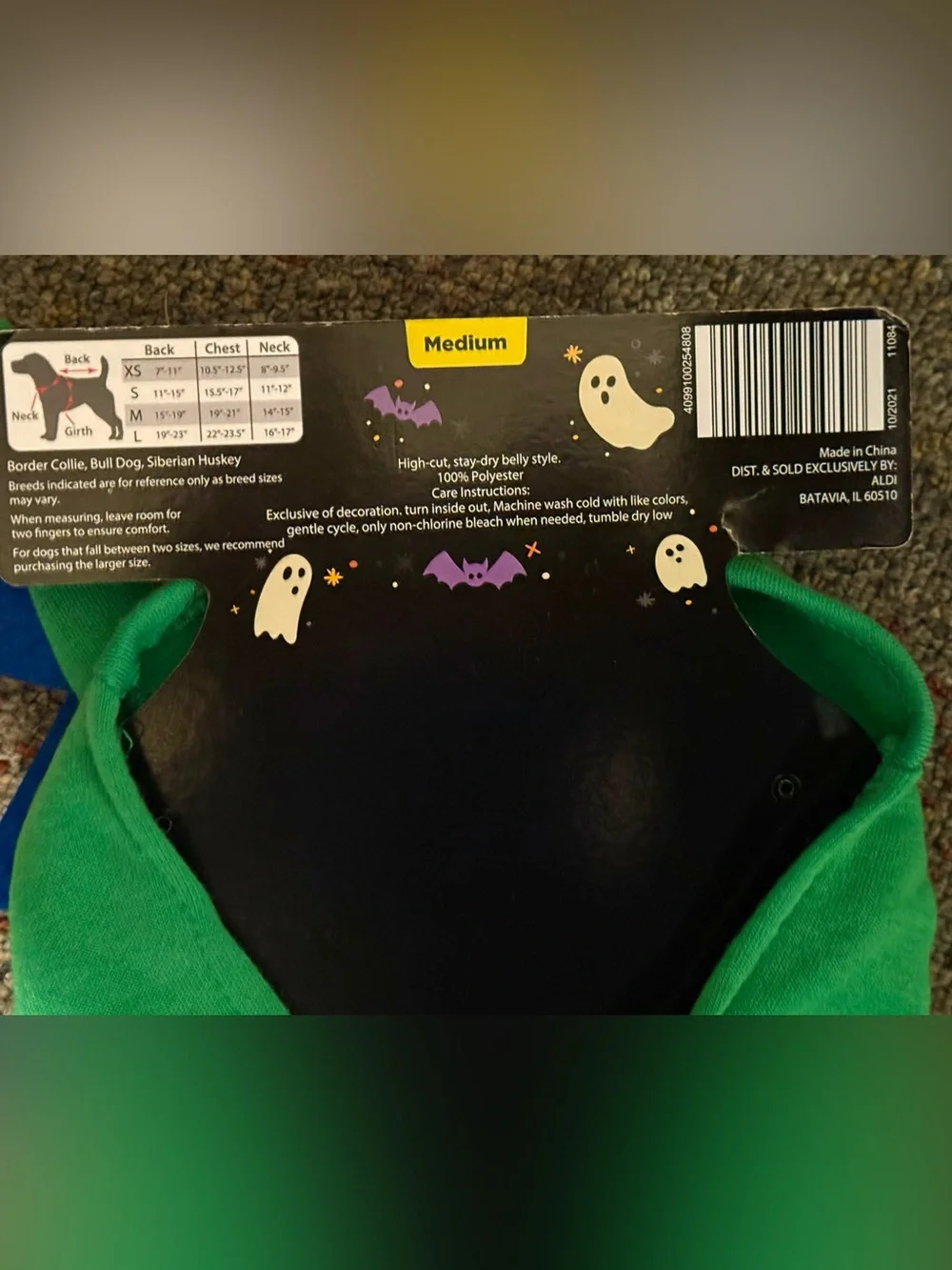 Aldi halloween dog
